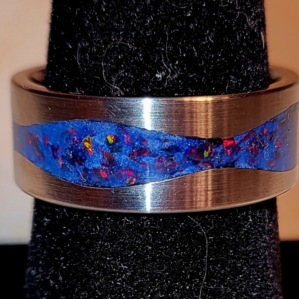 Handmade wave river glow ring - Picture 4 of 5